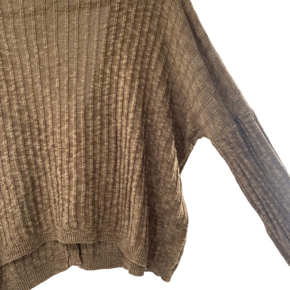 Saylor Tiggy Crop Knit Ribbed Cardigan In Coffee NWT Women's Size Large 10/12 - Picture 12 of 14